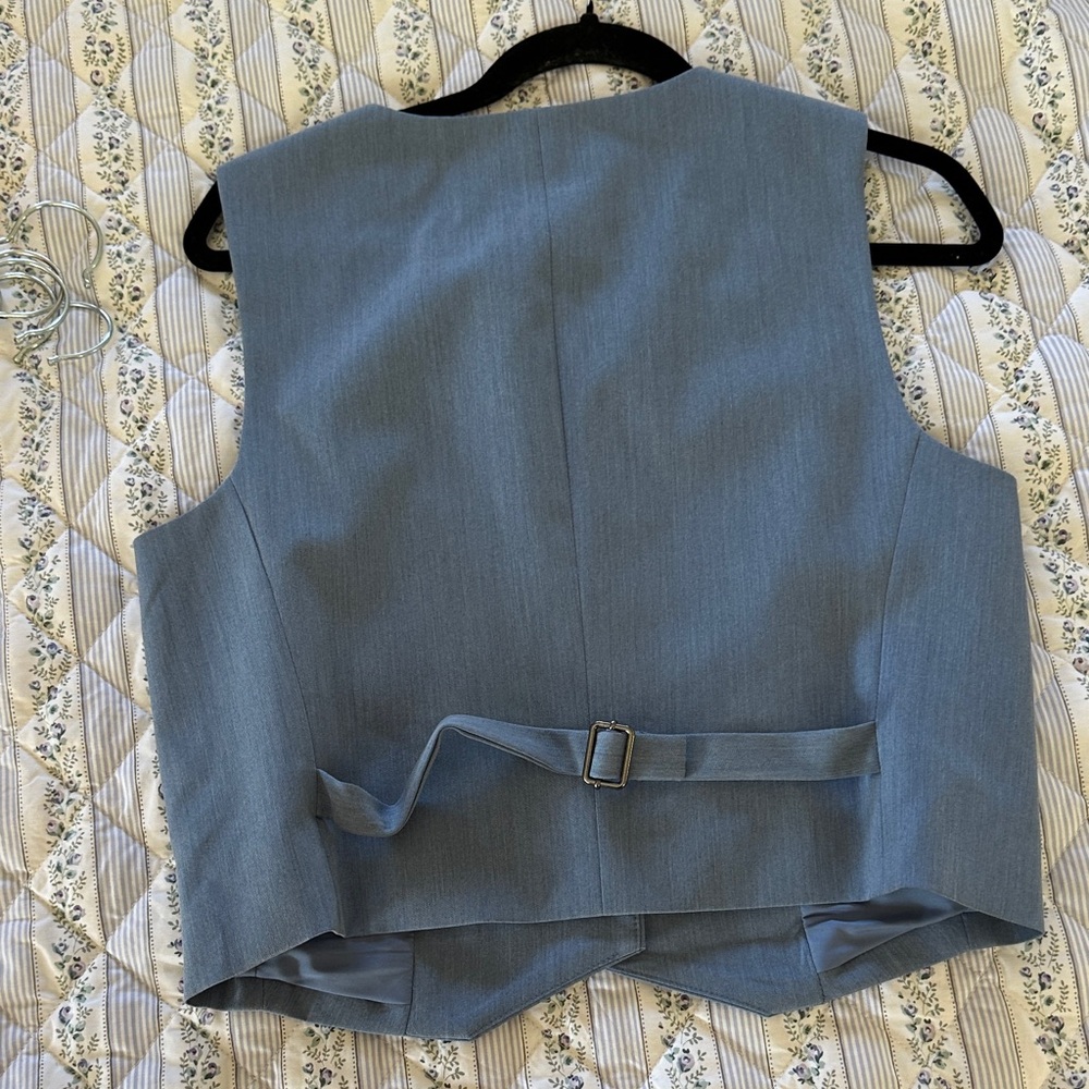 Wayf Blue Sleeveless Vest Top - Picture 4 of 4